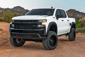 Chevrolet Silverado 1500 Pocket Fender Flares - Rough Country - G42 - White Sands - '22-'26